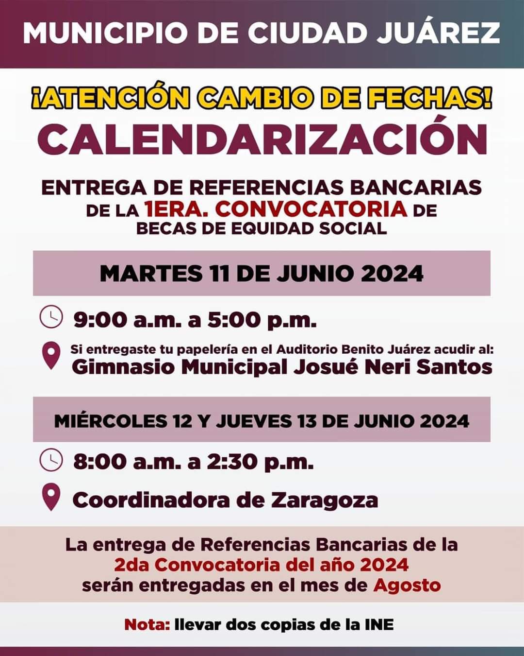 ⚠️ ¡IMPORTANTE! CAMBIO DE FECHAS PARA BECAS ⚠️ 2024 📚
