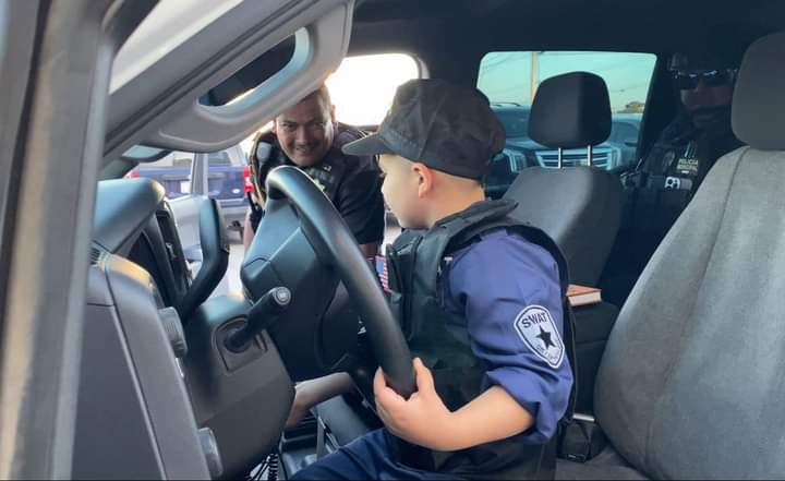 LE CUMPLIERON SU SUEÑO A UN PEQUEÑO