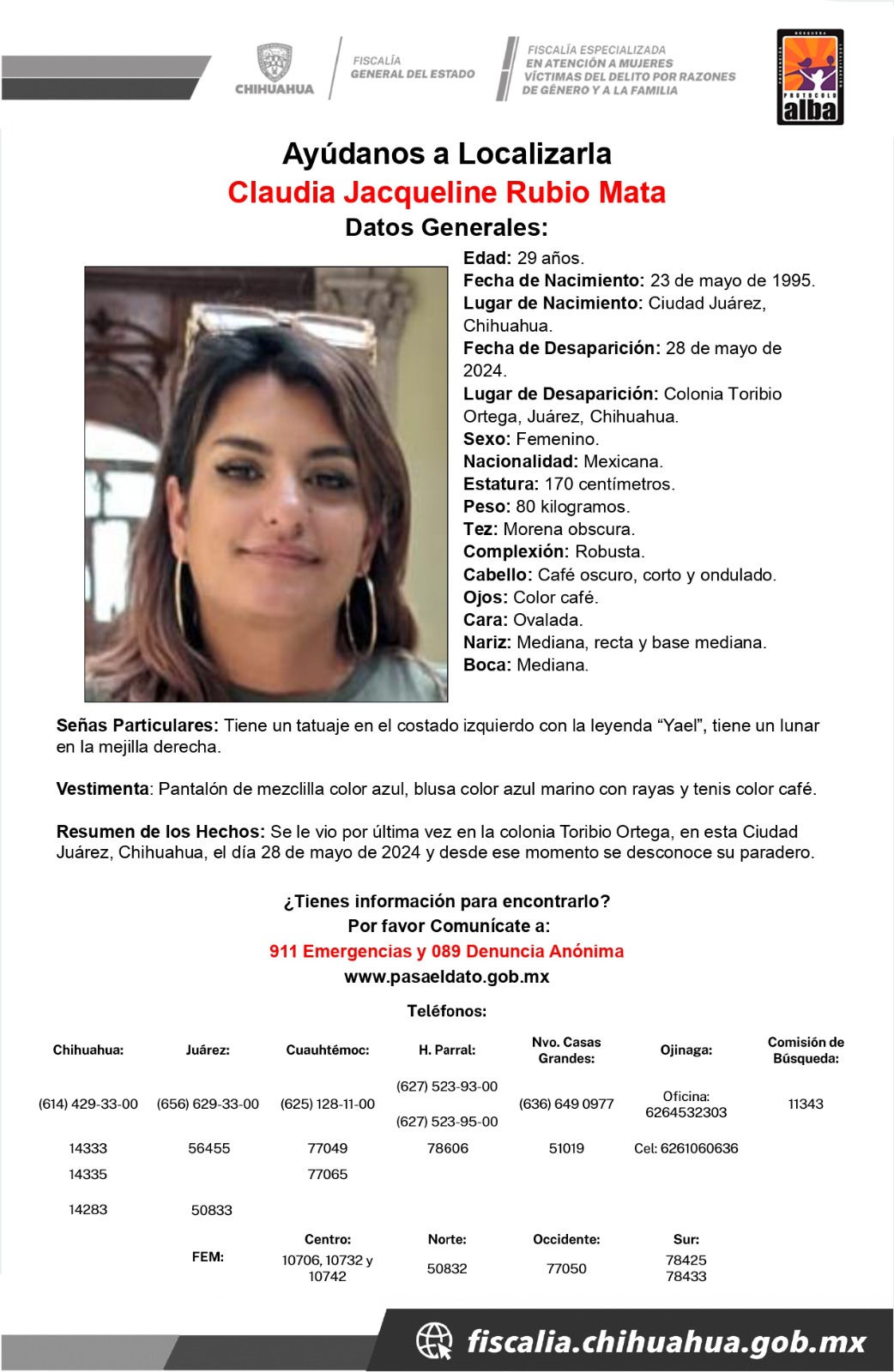 FAMILIA de CLAUDIA ESPERA SU&nbsp;REGRESO