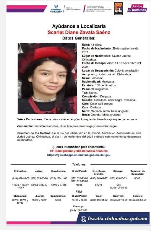 ¡PIDEN APOYO PARA LOCALIZAR A SCARLET DE 13 AÑOS! 😰🚨