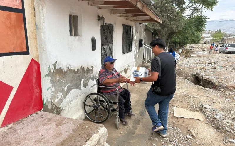 ENTREGAN APOYOS A DAMNIFICADOS POR LLUVIAS EN&nbsp;JUÁREZ