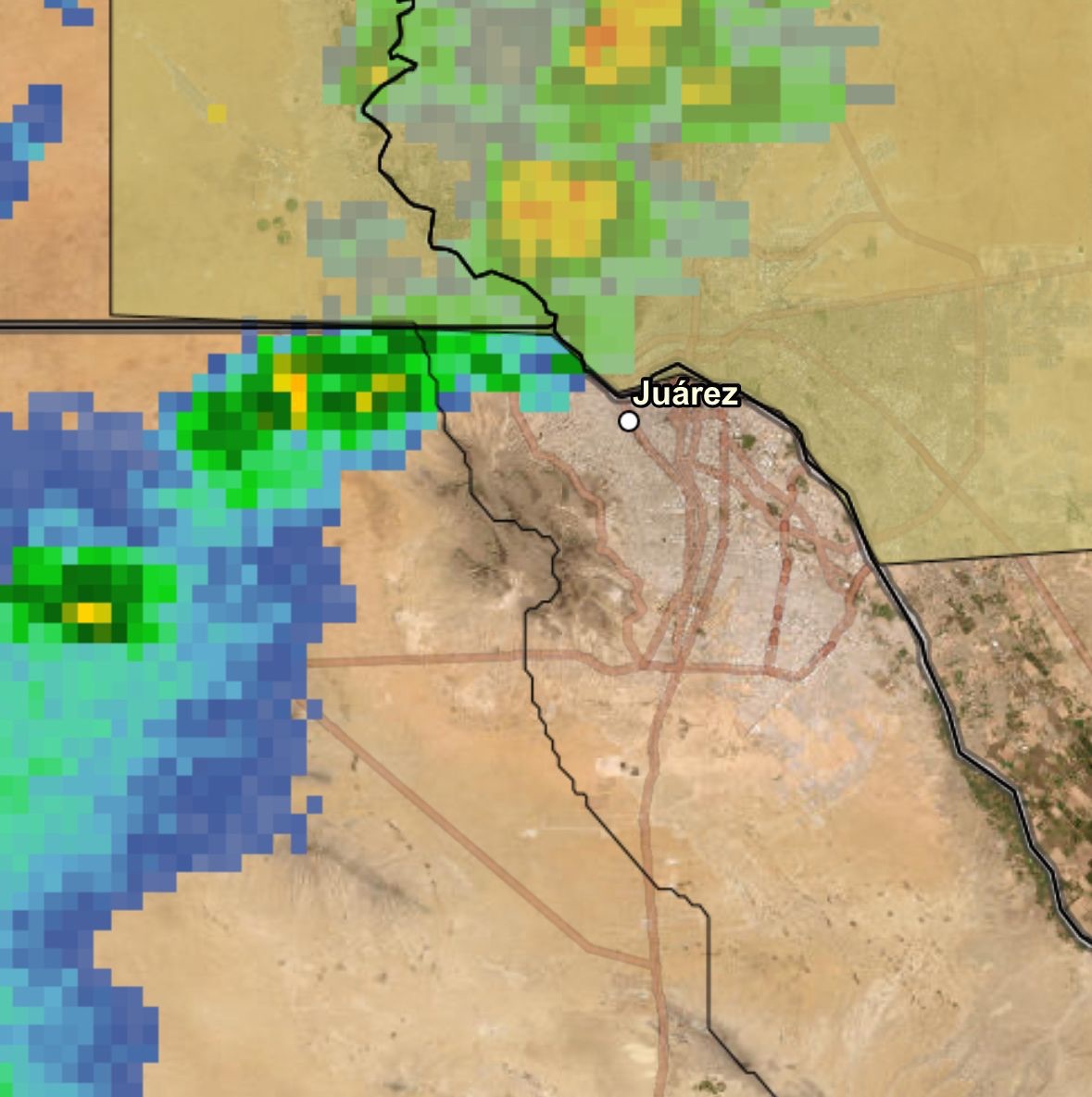 EMITEN AVISO POR TORMENTAS Y POLVO EN JUÁREZ