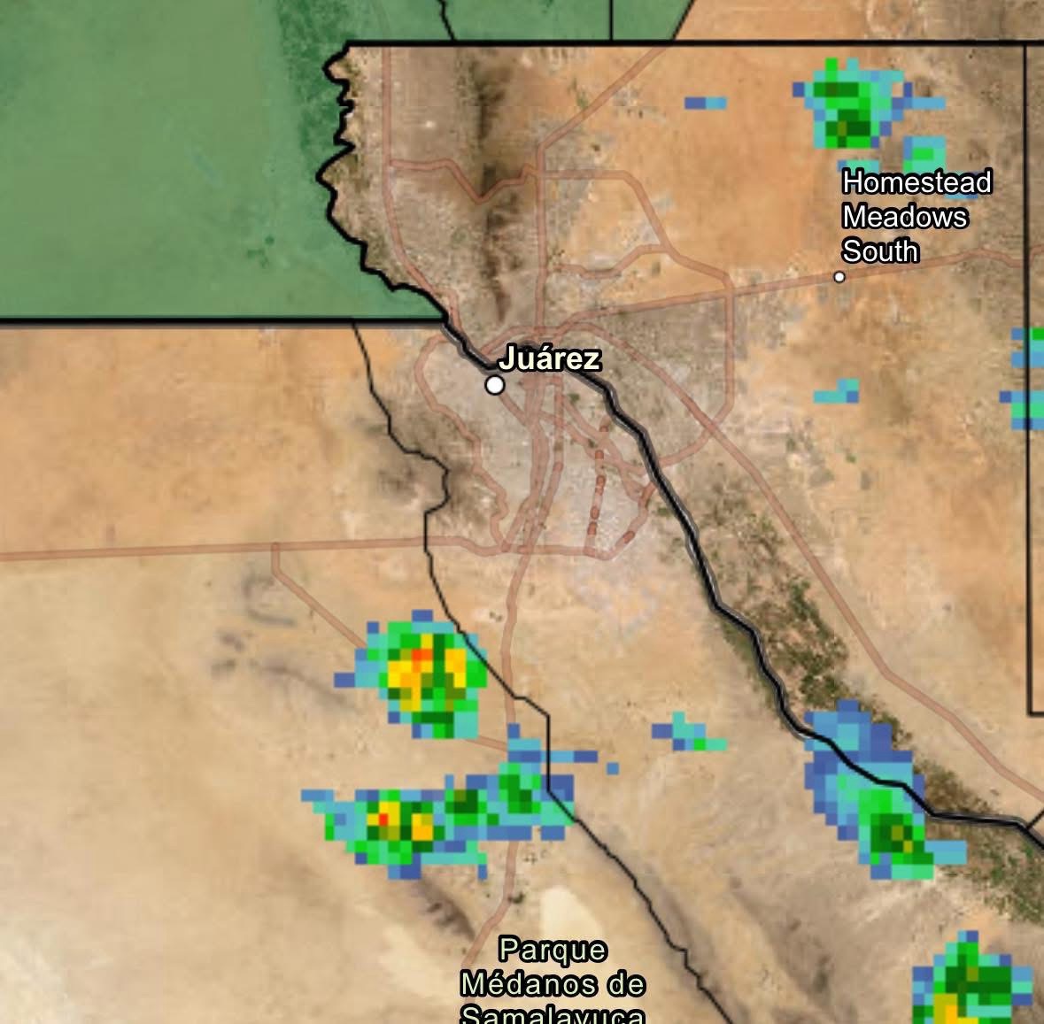 ALERTAN POR POSIBLES TORMENTAS EN JUÁREZ