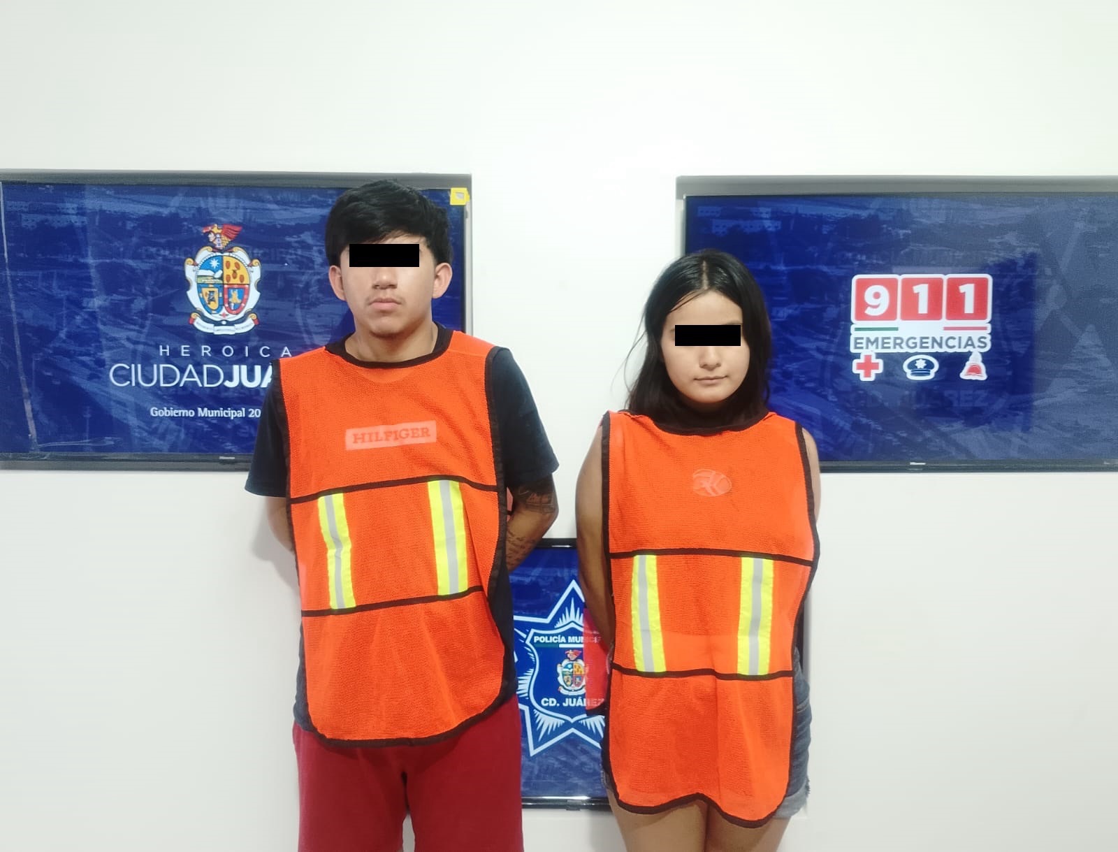 PAREJA DETENIDA EN OPERATIVO DE SEGURIDAD