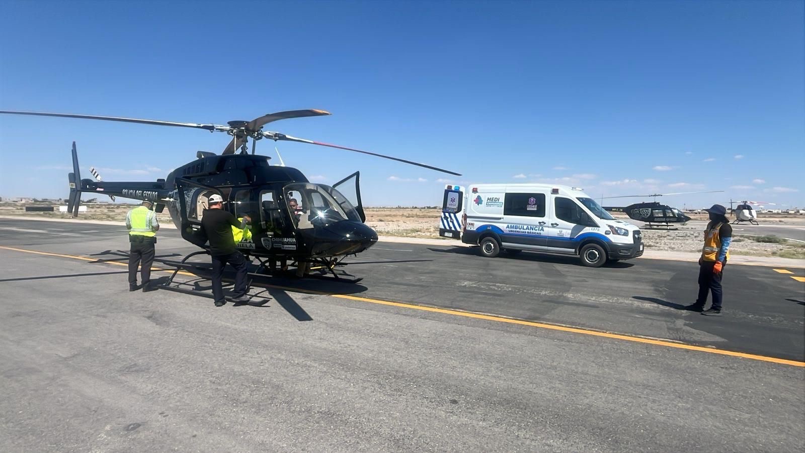 SSPE REALIZA TRASLADO AEROMÉDICO DE MENOR EN&nbsp;JUÁREZ