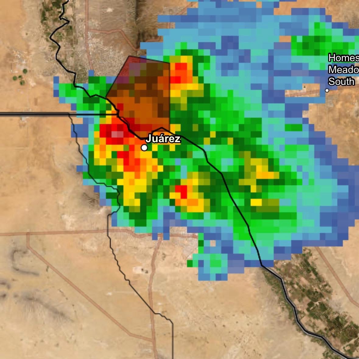 ALERTA PROTECCIÓN CIVIL POR TORMENTAS E INUNDACIONES EN&nbsp;JUÁREZ