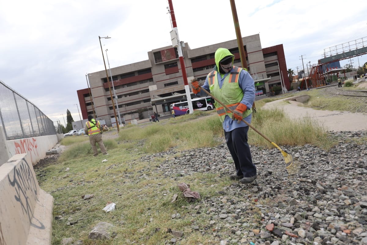 REALIZAN LABORES DE LIMPIEZA EN CENTRO HISTÓRICO DE&nbsp;JUÁREZ