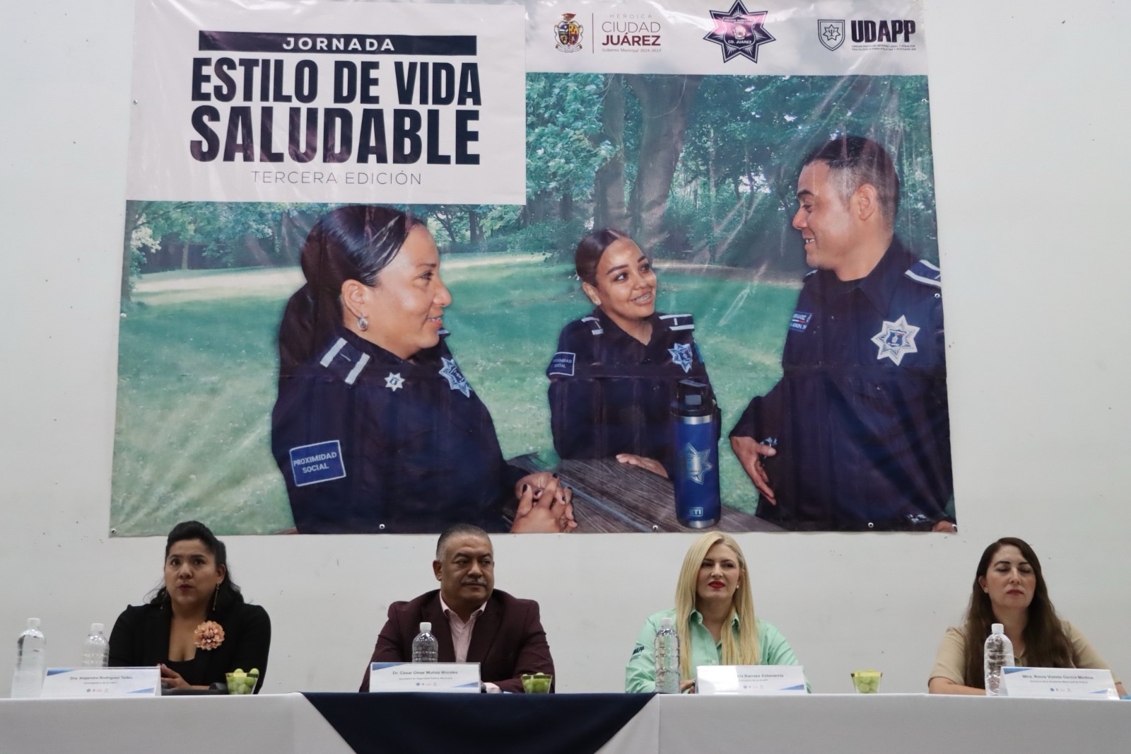 POLICÍAS PARTICIPAN EN JORNADA DE VIDA&nbsp;SALUDABLE
