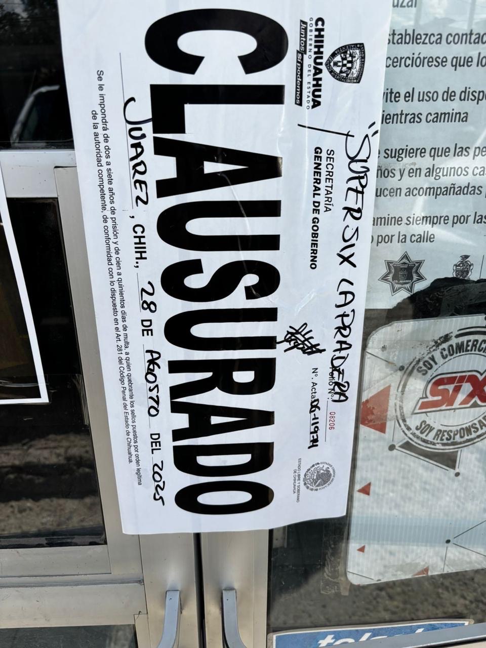 CLAUSURAN 3 TERRAZAS DE EVENTOS EN&nbsp;JUÁREZ