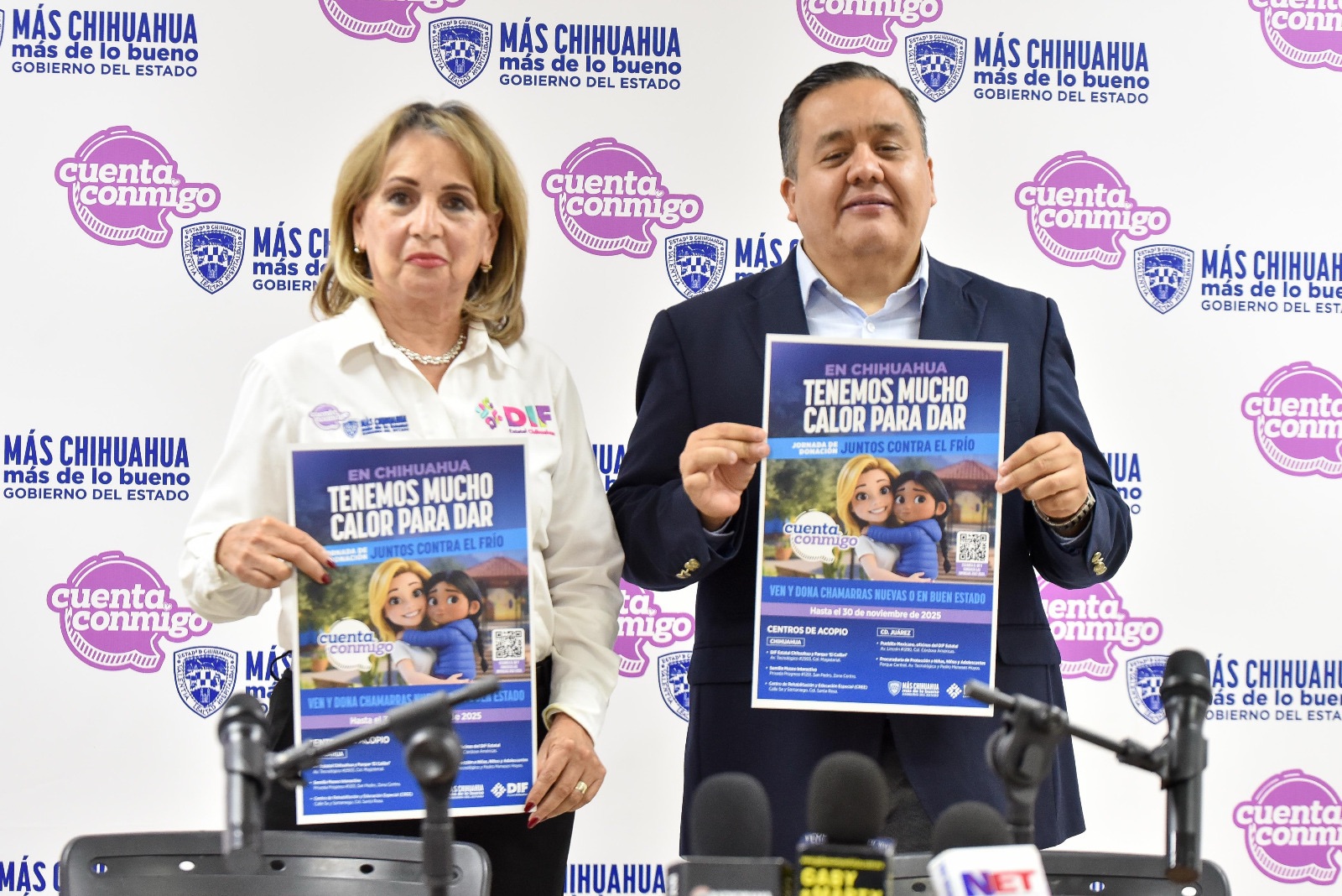 ARRANCA CAMPAÑA “JUNTOS CONTRA EL FRÍO”, BUSCARÁN RECOLECTAR 25 MIL ABRIGOS EN&nbsp;JUÁREZ