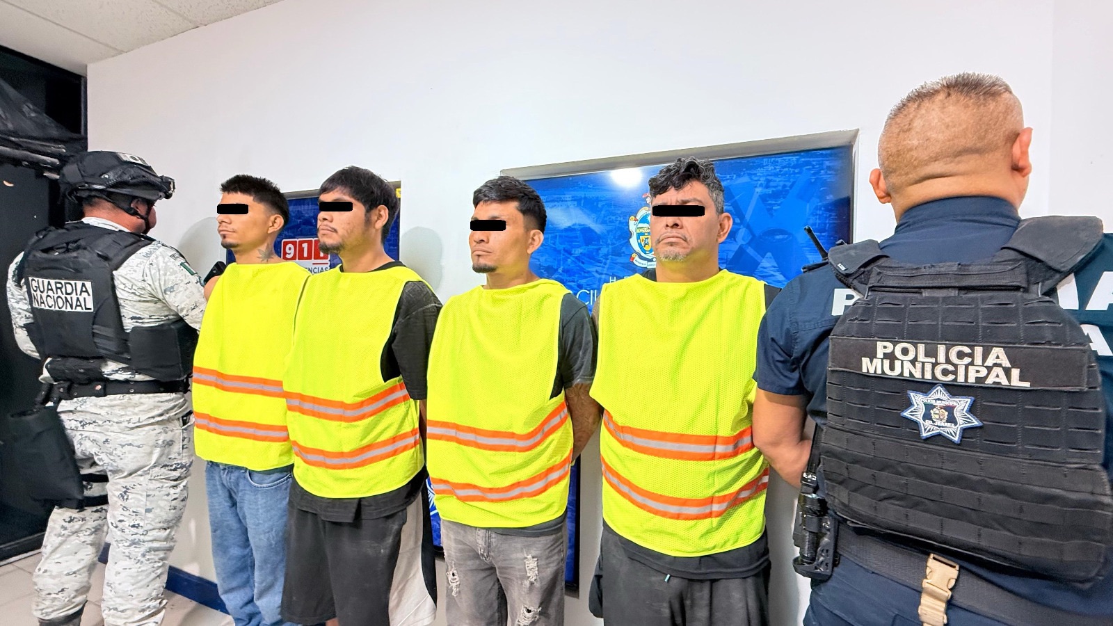 SSPM Y GUARDIA NACIONAL DETIENEN A SEIS EN OPERATIVO