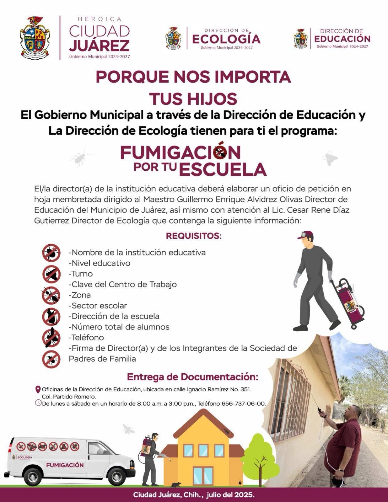 SIGUE ABIERTA CONVOCATORIA PARA FUMIGAR&nbsp;ESCUELAS