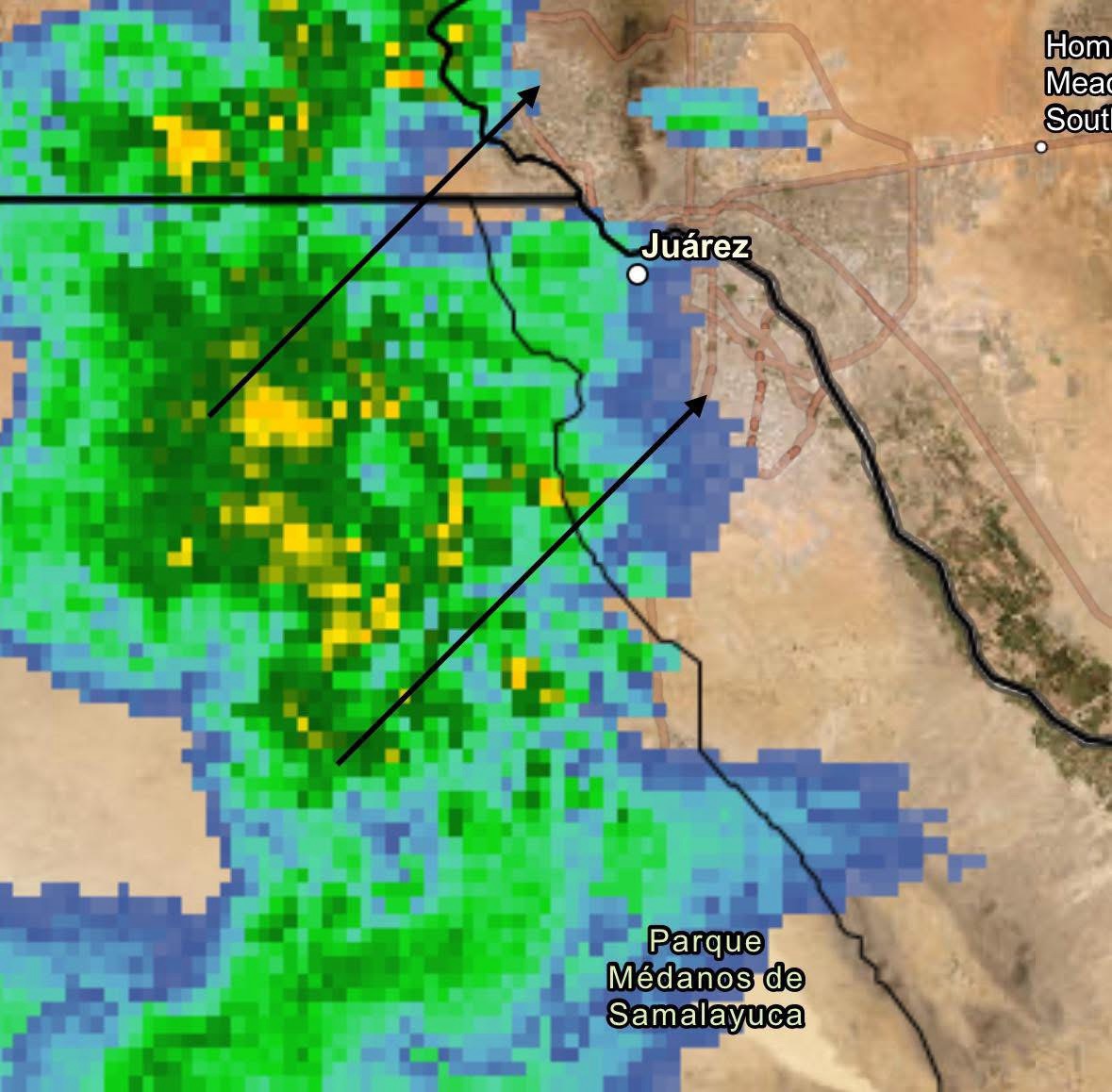PROTECCIÓN CIVIL ALERTA POR TORMENTAS EN JUÁREZ