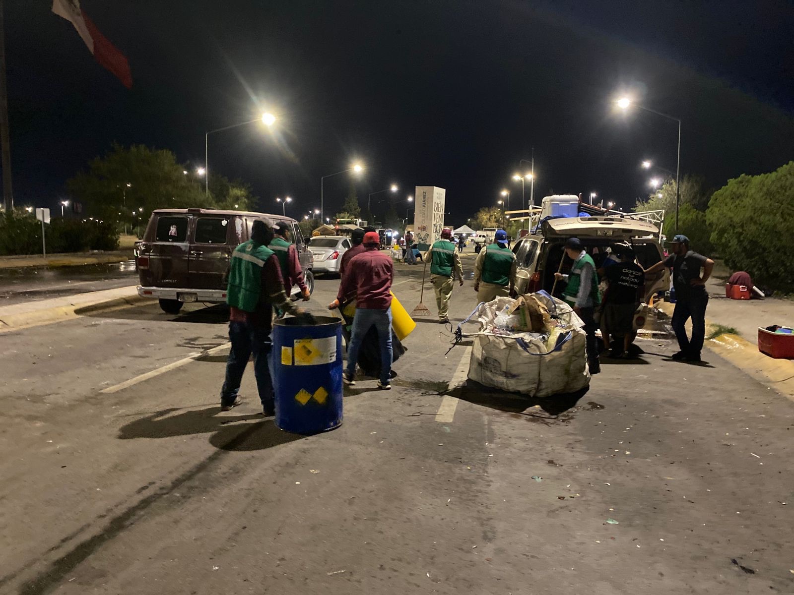 CONCLUYEN OPERATIVO DE LIMPIEZA EN JUÁREZTRAS FESTEJOS PATRIOS