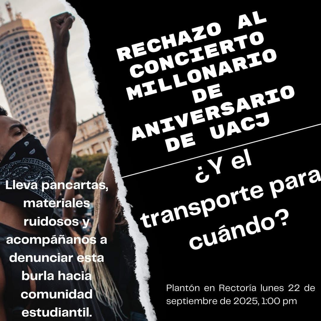 UNIVERSITARIOS RECHAZAN CONCIERTO MILLONARIO DE ANIVERSARIO Y ANUNCIAN&nbsp;MANIFESTACIÓN