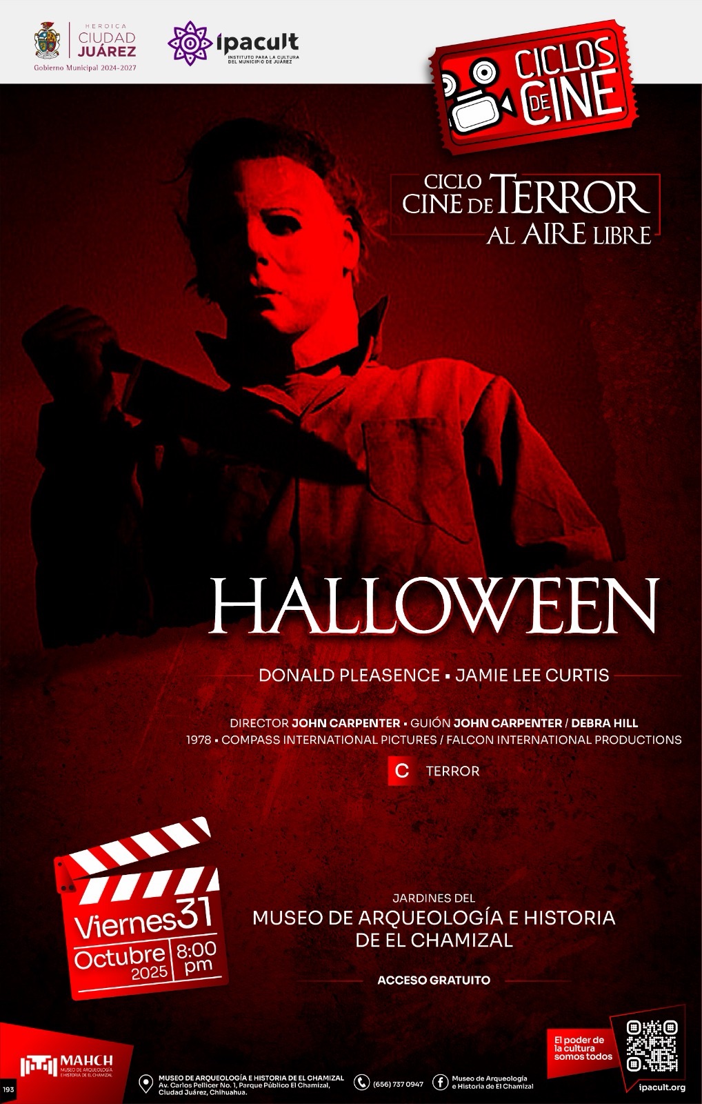 TARDE DE CINE Y DE HALLOWEEN EN EL CHAMIZAL