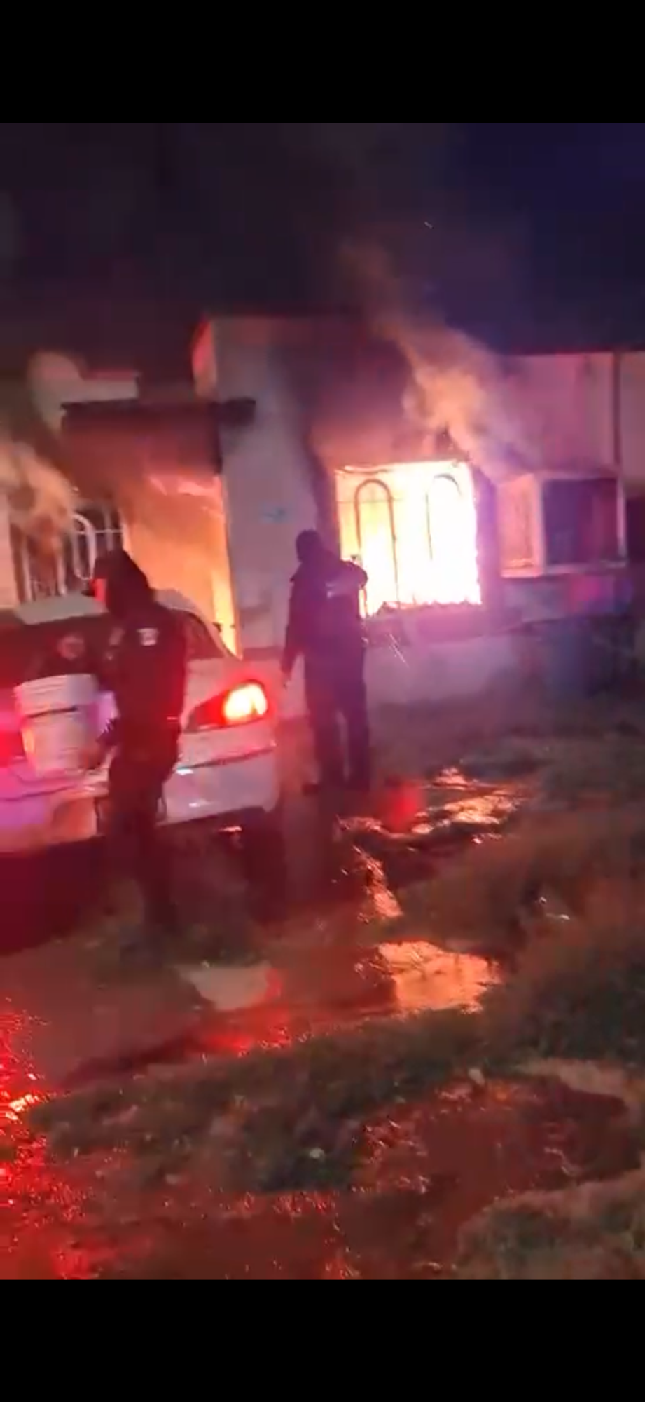 POLICÍAS APOYAN EN INCENDIO EN MISIONES DEL REAL