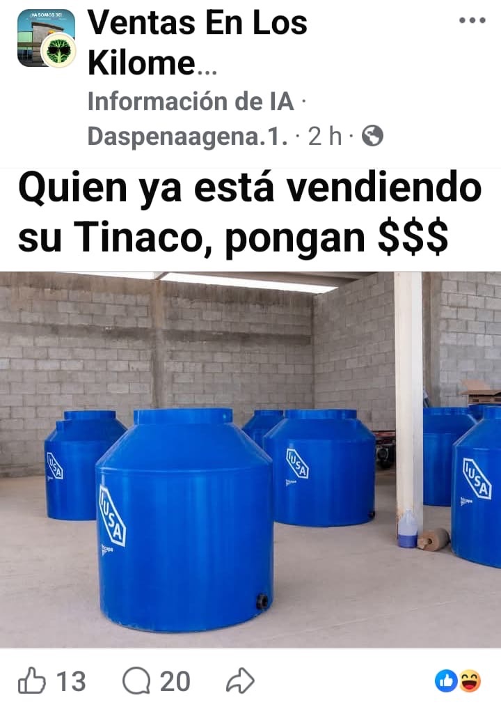 ¡EL COLMO EN LA FRONTERA! REGALAN TINACOS Y YA LOS ESTÁN VENDIENDO EN&nbsp;REDES