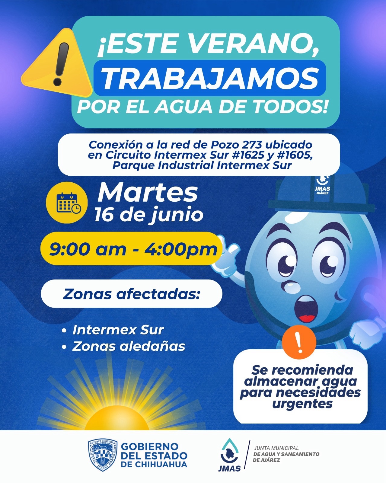 SE VA EL AGUA ESTE MARTES EN&nbsp;INTERMEX