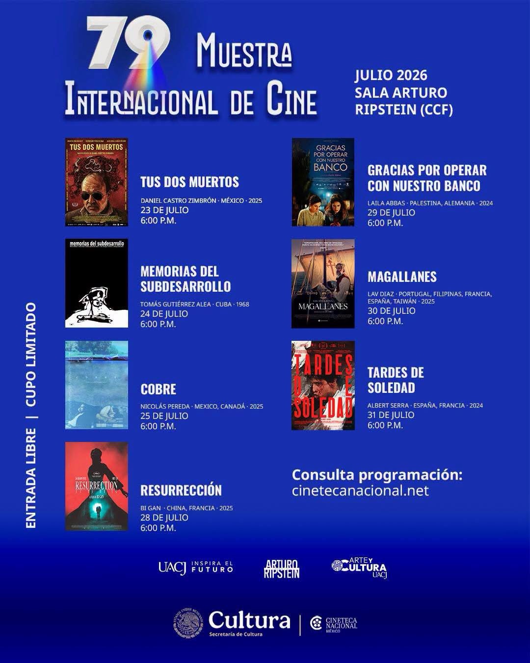 ¡EL MEJOR CINE DEL MUNDO LLEGA GRATIS A LA UACJ!