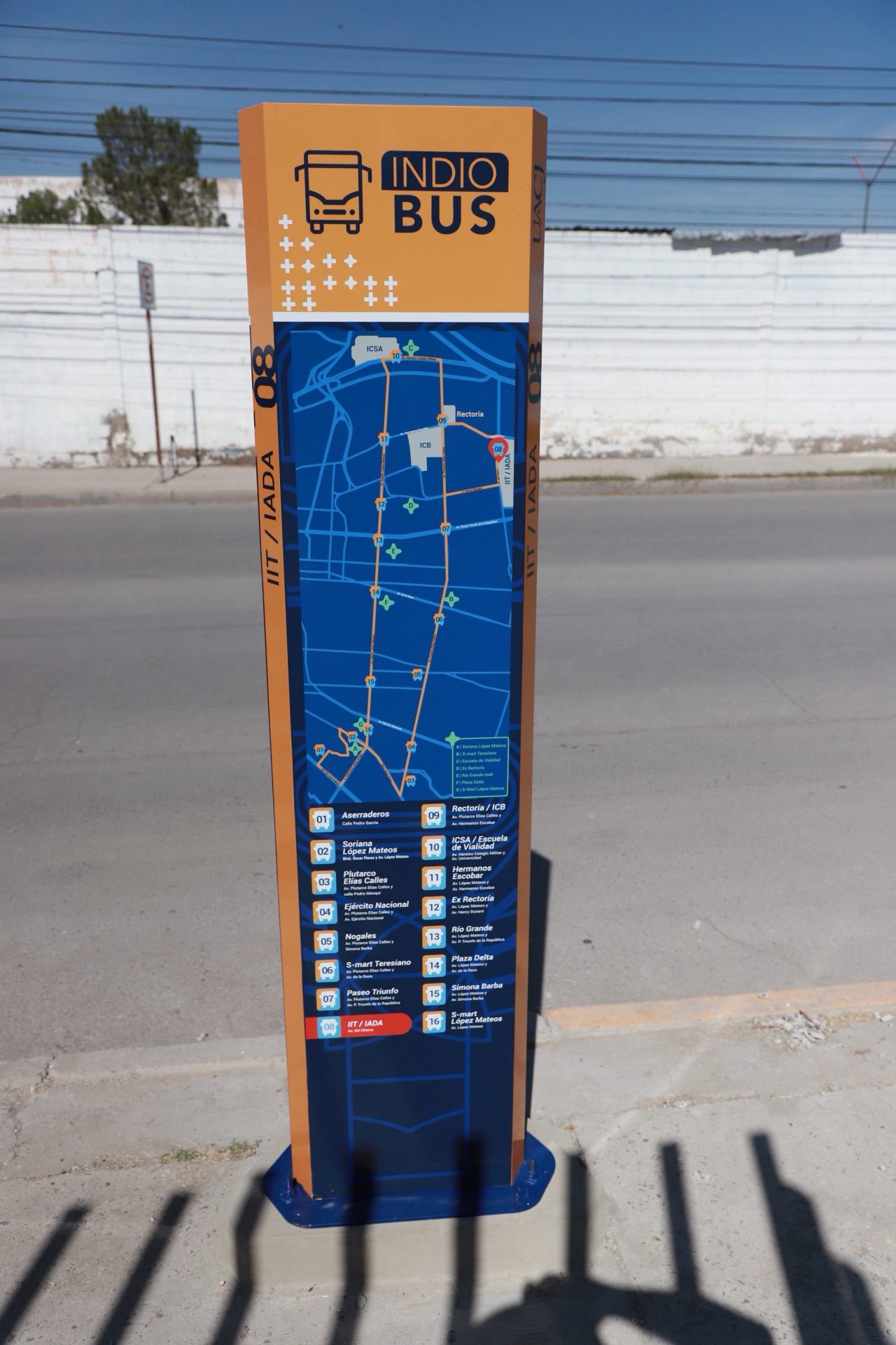 ¡YA HAY NUEVA SEÑALIZACIÓN EN LAS 16 ESTACIONES DEL INDIO&nbsp;BUS!